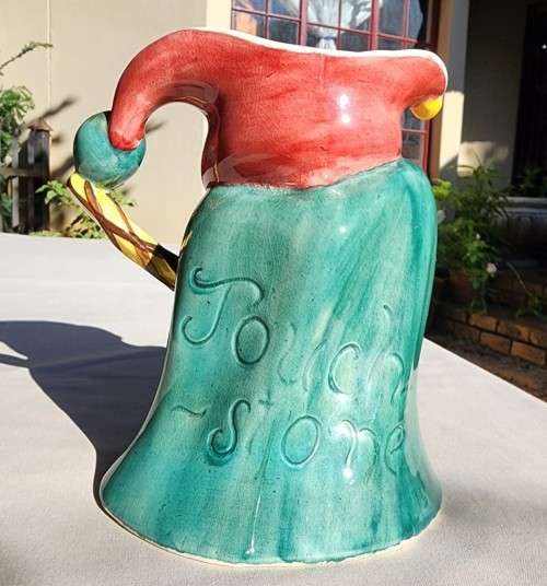 EXTREMELY RARE KELSBORO JESTER (TOUCHSTONE) TOBY JUG 17CM HIGH CIRCA 1930-1950