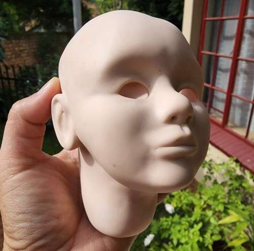 JDK KESTNER BISQUE DOLL REPRODUCTION MOULDS FROM THE 1990S SIGNED INCLUDING A HILDA REPLICA HEAD