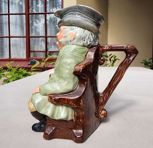 HAND PAINTED KELSBORO THE COACHMAN TOBY JUG 14CM HIGH CIRCA 1930-1950