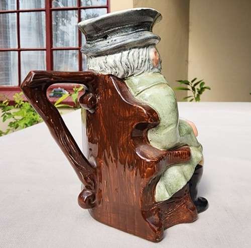 HAND PAINTED KELSBORO THE COACHMAN TOBY JUG 14CM HIGH CIRCA 1930-1950