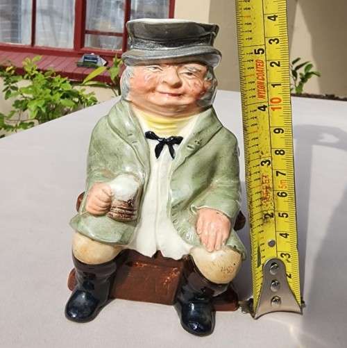 HAND PAINTED KELSBORO THE COACHMAN TOBY JUG 14CM HIGH CIRCA 1930-1950