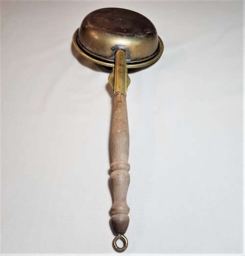 BRASS AND COPPER 1L MEASURING BUCKET AND BED WARMER