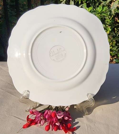 COLCOUGH ENGLAND TRIO IN HARLEQUIN BALLET LEMON YELLOW PATTERN (5TH OF 6) - WW2 ERA 1939 MARK