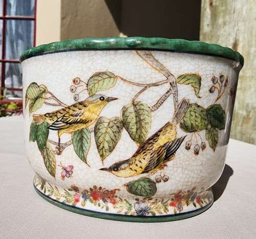 VINTAGE WONG LEE (WL) 1895 CHINESE PORCELAIN LIDDED BOWL