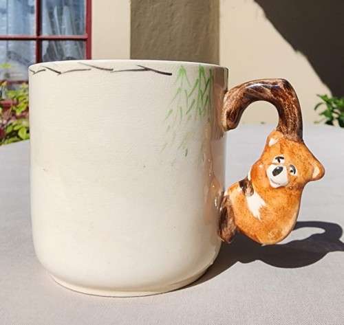 RARE BRENTLEIGH WARE ENGLAND BABYWARE NURSERY MUG WITH KOALA BEAR HANDLE