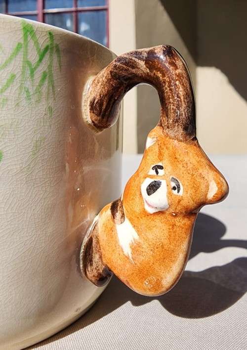 RARE BRENTLEIGH WARE ENGLAND BABYWARE NURSERY MUG WITH KOALA BEAR HANDLE