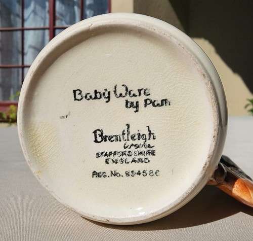 RARE BRENTLEIGH WARE ENGLAND BABYWARE NURSERY MUG WITH KOALA BEAR HANDLE