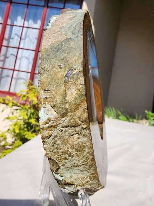 BEAUTIFUL LARGE BANDED AGATE TRAY  1ST OF TWO ON AUCTION