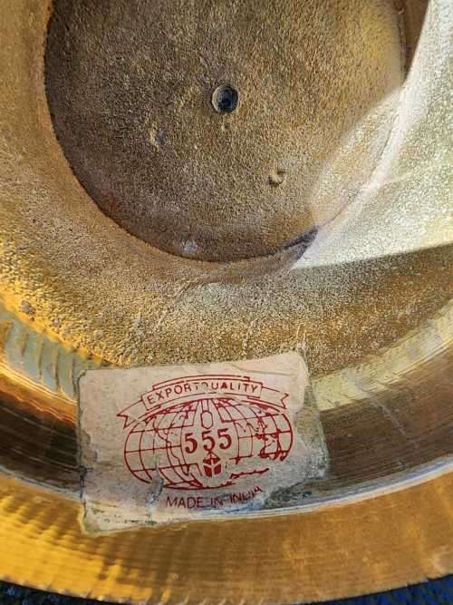 BEAUTIFUL LARGE 34CM HIGH BRASS VASE 2ND OF 2 ON AUCTION