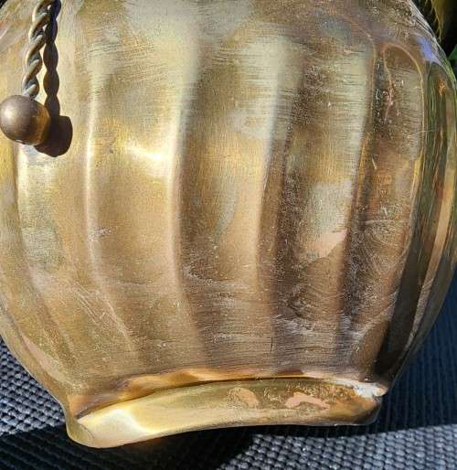 BRASS ROPE KNOT TOSSLE PLANTER WITH TRAY