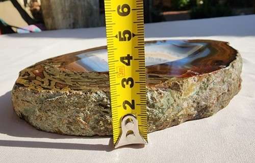 BEAUTIFUL LARGE BANDED AGATE TRAY - RELISTED DUE TO NON PAYMENT