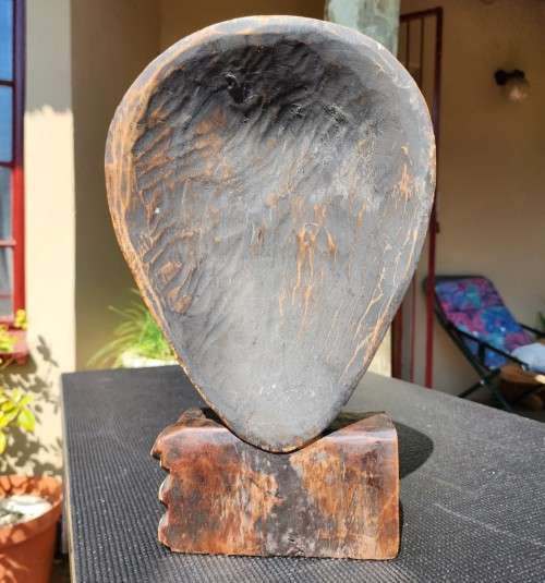 BALINESE MALE SHUSH WOODEN MASK FOR A WELCOME DAY OF SILENCE LARGE 40CM HIGH