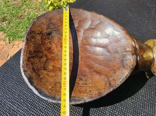 BALINESE FEMALE SHUSH WOODEN MASK FOR A WELCOME DAY OF SILENCE LARGE 40CM HIGH