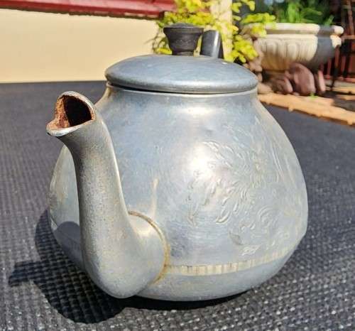 VINTAGE 1950S SWAN BRAND ENGLAND THE CARLTON (CHROME PLATED ALUMINIUM) 6 CUPS TEAPOT