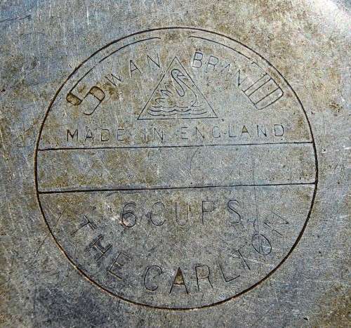 VINTAGE 1950S SWAN BRAND ENGLAND THE CARLTON (CHROME PLATED ALUMINIUM) 6 CUPS TEAPOT