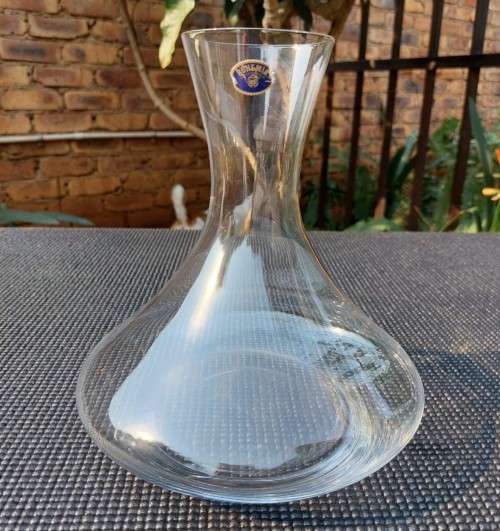 ELEGANT BOHEMIA (CZECH) FULL BODY (18CM WIDE) CHRYSTAL DECANTER