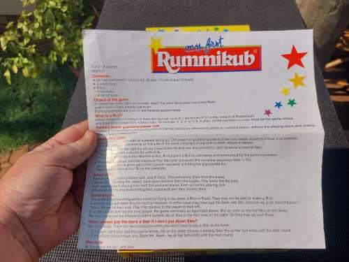 RUMNIKUB JUNIOR 1998 DUTCH SIGNATURE GAME BY GOLIATH TOYS
