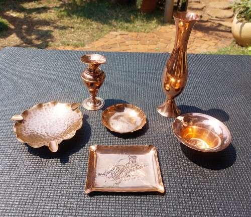 BARGAIN OF THE WEEK A BATCH OF 6 COPPER ITEMS  SOME FROM HOLLAND AND ZIMBABWE