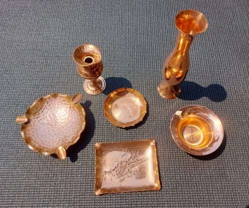 BARGAIN OF THE WEEK A BATCH OF 6 COPPER ITEMS  SOME FROM HOLLAND AND ZIMBABWE