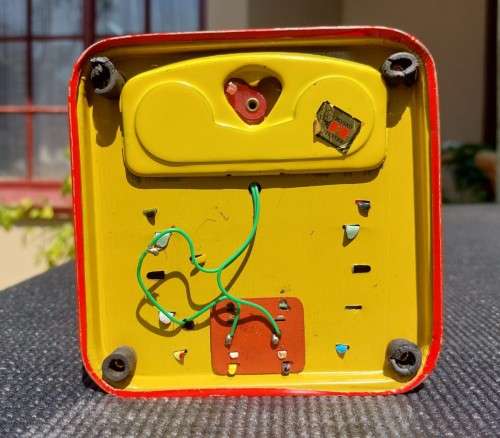 RARE VINTAGE 1950S NOMURA JAPANESE MANUFACTURED BATTERY POWERED BARTENDER FACE STILL LIGHTS UP!