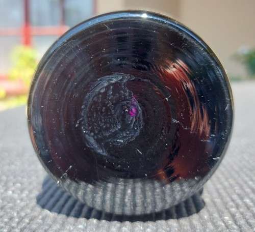 VINTAGE CZECH SILVER OVERLAID VASE WITH HAND PAINTED FLOWER DESIGN