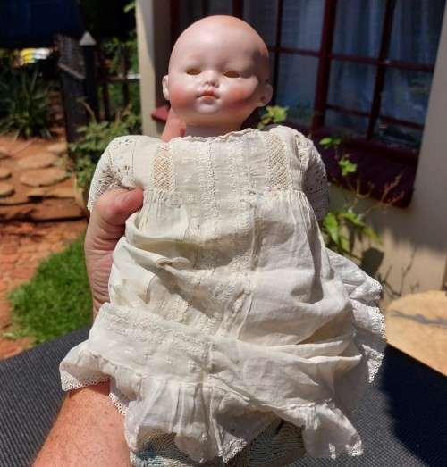 HERMANN STEINER GERMANY BISQUE BABY DOLL NO 240 VERY RARE! ANTIQUE 1920S!