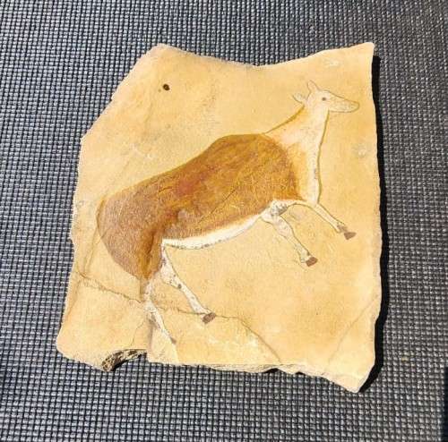 ELAND MODERN IMITATION SAN BUSHMEN ROCK ART ON SLATE