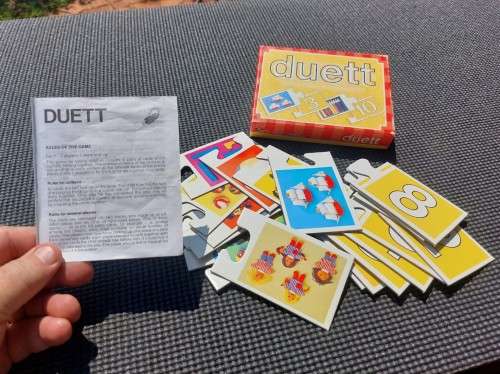 VINTAGE DUET FX SCHMID GERMANY DOMINO PUZZLE GAME