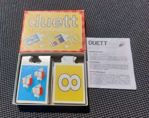 VINTAGE DUET FX SCHMID GERMANY DOMINO PUZZLE GAME