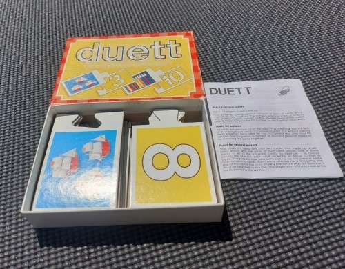 VINTAGE DUET FX SCHMID GERMANY DOMINO PUZZLE GAME