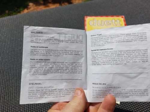 VINTAGE DUET FX SCHMID GERMANY DOMINO PUZZLE GAME