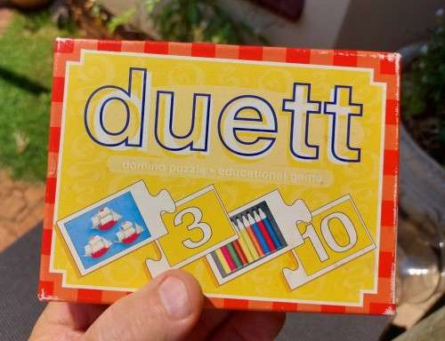 VINTAGE DUET FX SCHMID GERMANY DOMINO PUZZLE GAME