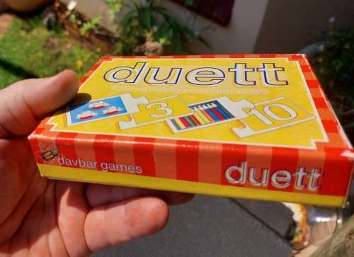 VINTAGE DUET FX SCHMID GERMANY DOMINO PUZZLE GAME