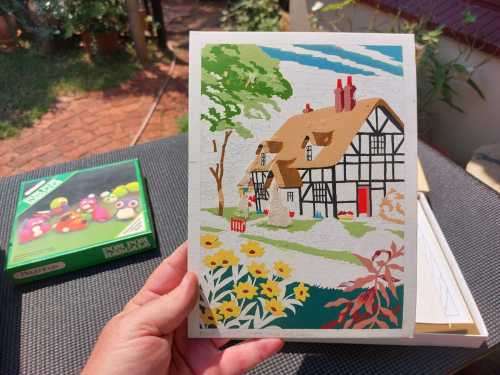 TWO PARTLY COMPLETED VINTAGE GAMES: ART MASTER PAINT BY NUMBERS AND POM POM RASCALS