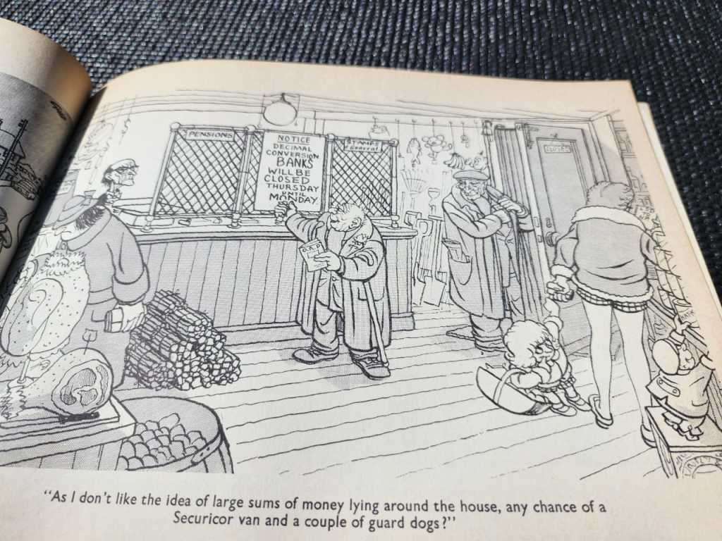 A COLLECTION OF 2 VINTAGE 1970S GILES DAILY EXPRESS CARTOONS  ISSUES 25 AND 26