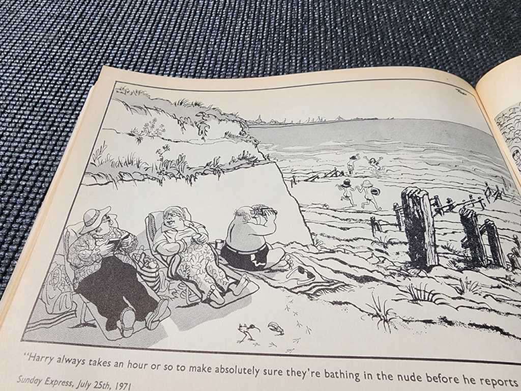 A COLLECTION OF 2 VINTAGE 1970S GILES DAILY EXPRESS CARTOONS  ISSUES 25 AND 26