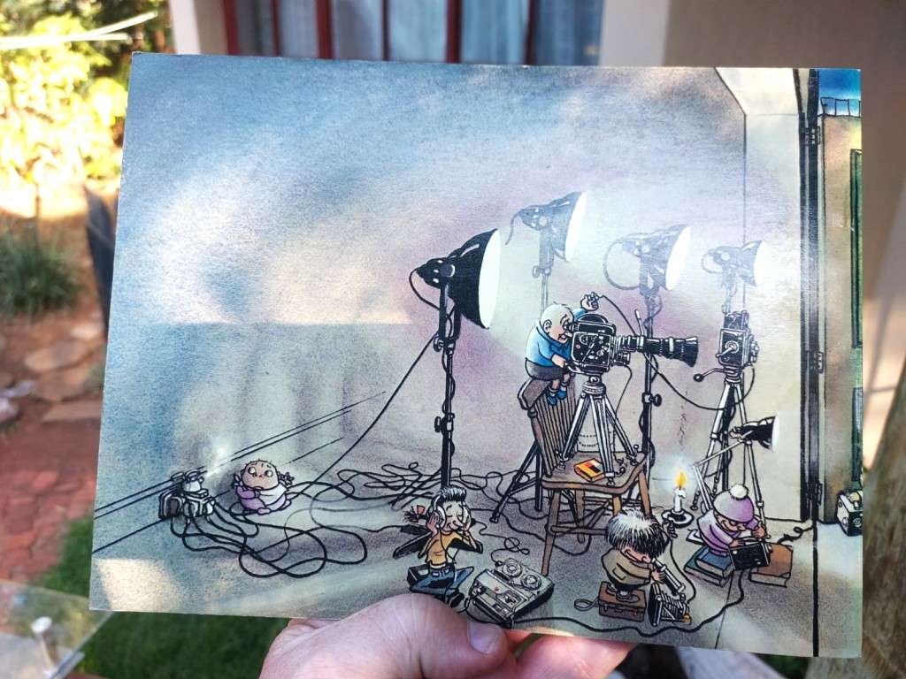 A COLLECTION OF 2 VINTAGE 1970S GILES DAILY EXPRESS CARTOONS  ISSUES 25 AND 26