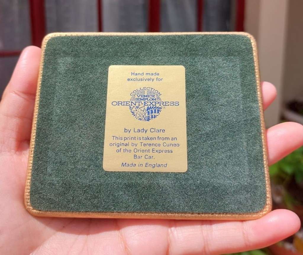 ORIENT EXPRESS BAR CAR COASTERS SET FROM THE SECOND MOST FAMOUS TRAIN ON EARTH