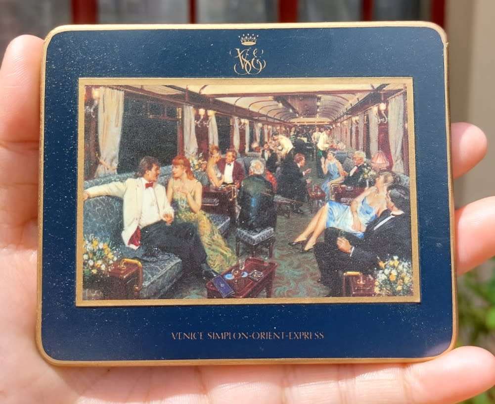 ORIENT EXPRESS BAR CAR COASTERS SET FROM THE SECOND MOST FAMOUS TRAIN ON EARTH