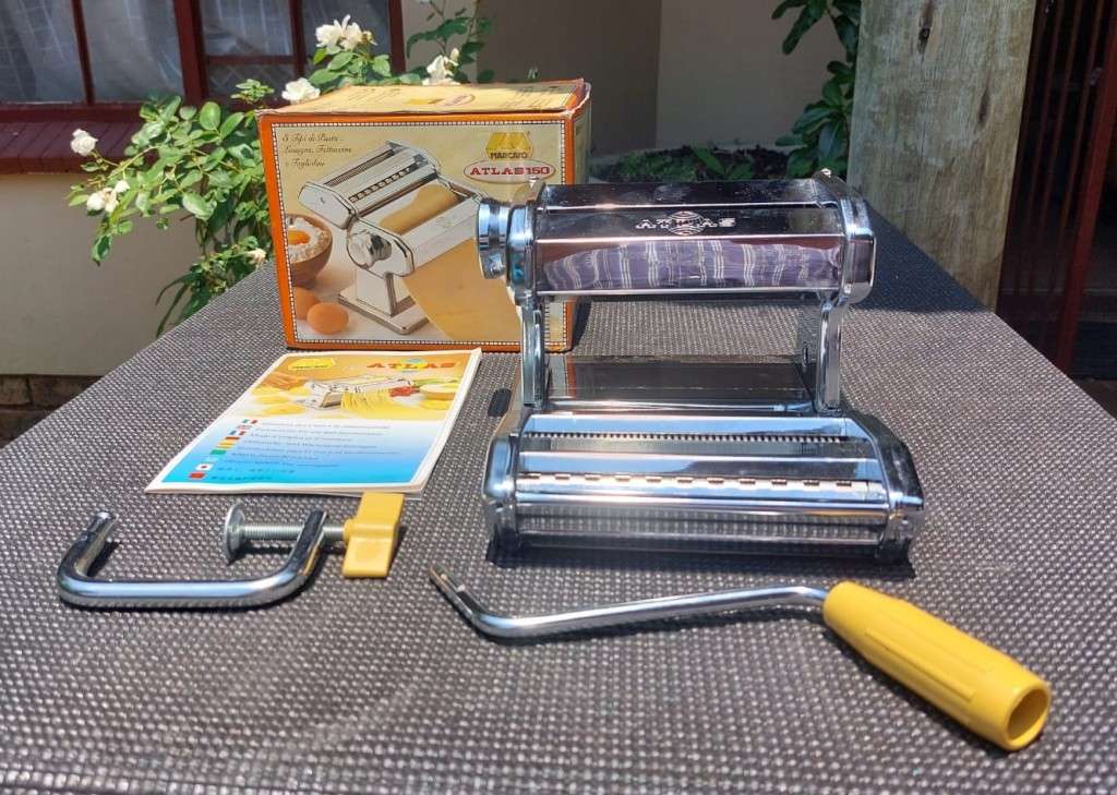 MARCATO ATLAS 150MM CHROME PLATED STEEL PASTA MACHINE MADE IN ITALY