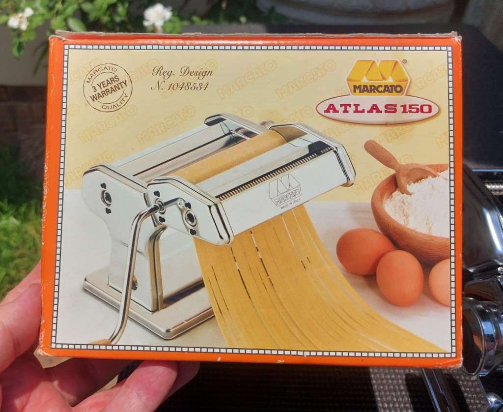 MARCATO ATLAS 150MM CHROME PLATED STEEL PASTA MACHINE MADE IN ITALY