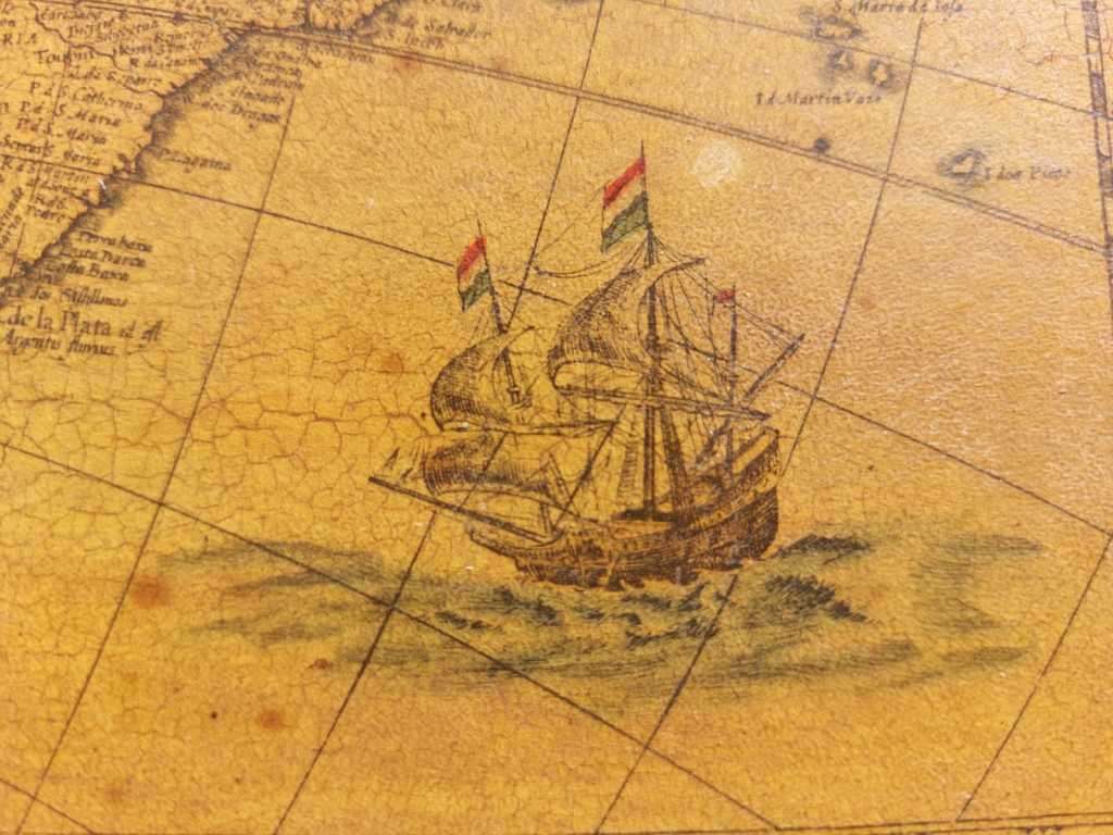 RARE ANTIQUE MAP AMERICAE NOVA TABULA WITH ELDORADO WILLEM BLAEU (1571-1638) HAND COLOURED ENGRAVING