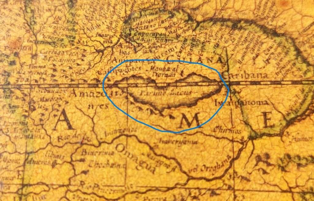 RARE ANTIQUE MAP AMERICAE NOVA TABULA WITH ELDORADO WILLEM BLAEU (1571-1638) HAND COLOURED ENGRAVING
