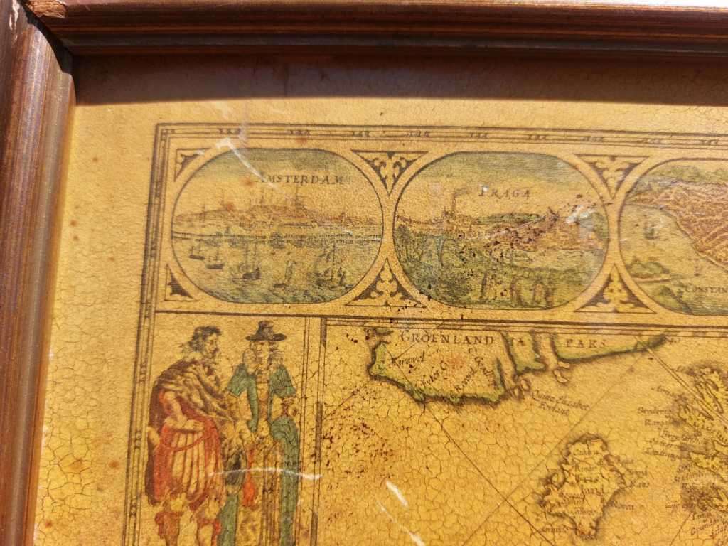 EUROPA ANTIQUE MAP RECENS DESRIPTA BY WILLEM BLAEU (1571-1638) HAND COLOURED LINE ENGRAVING