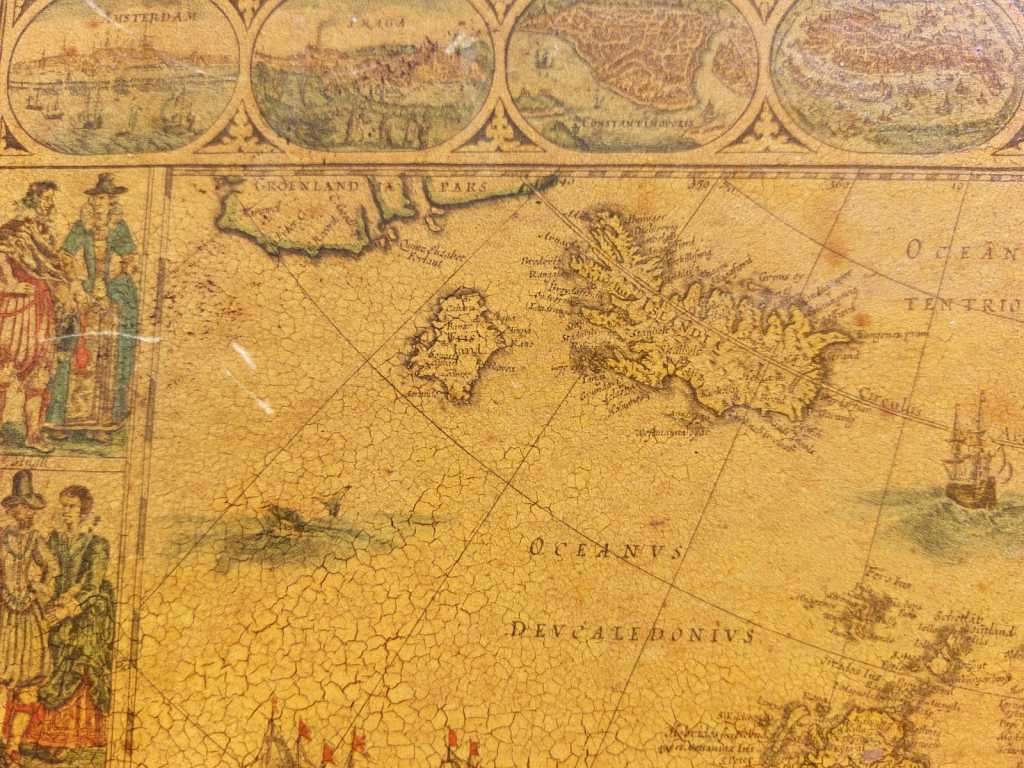EUROPA ANTIQUE MAP RECENS DESRIPTA BY WILLEM BLAEU (1571-1638) HAND COLOURED LINE ENGRAVING