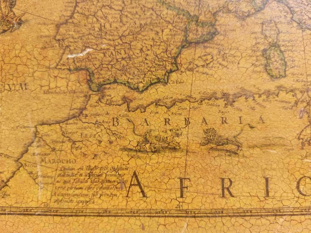 EUROPA ANTIQUE MAP RECENS DESRIPTA BY WILLEM BLAEU (1571-1638) HAND COLOURED LINE ENGRAVING