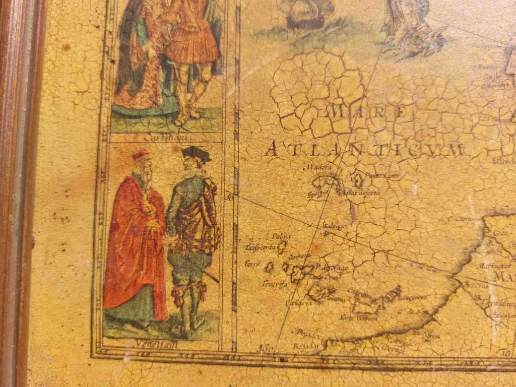 EUROPA ANTIQUE MAP RECENS DESRIPTA BY WILLEM BLAEU (1571-1638) HAND COLOURED LINE ENGRAVING
