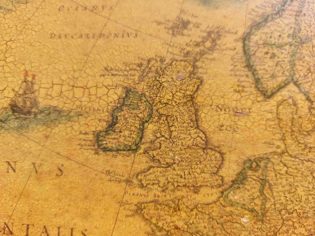 EUROPA ANTIQUE MAP RECENS DESRIPTA BY WILLEM BLAEU (1571-1638) HAND COLOURED LINE ENGRAVING