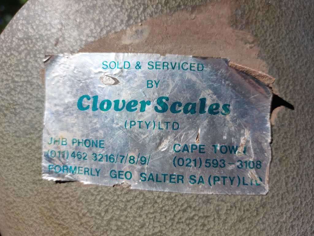 SALTER ENGLAND 10KGx20G MECHANICAL SCALE HUGE 35CM HIGH MODEL 40A VINTAGE 1980S