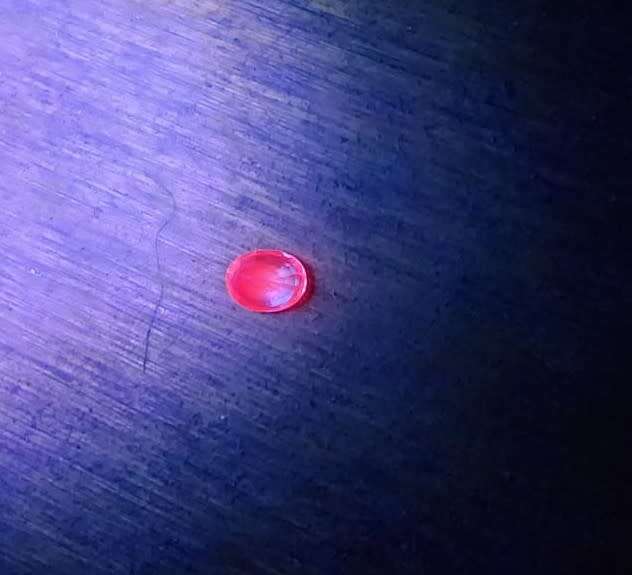 GORGEOUS PINK 1.61CT SAPPHIRE WITH GISA CERTIFICATE AND LOVELY OVAL CUT  UV RED!  THERMAL HIGH